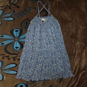 Universal thread blue flower summer dress size extra small